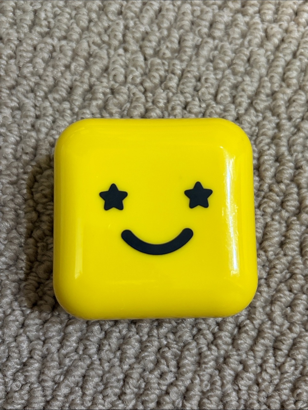Yellow Compact Accessory Case with Mirror